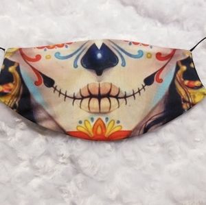 Sugar skull face coverings
